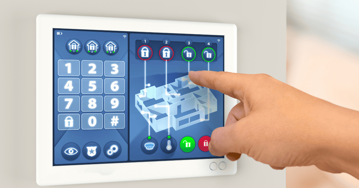 Mobile commercial security system control
