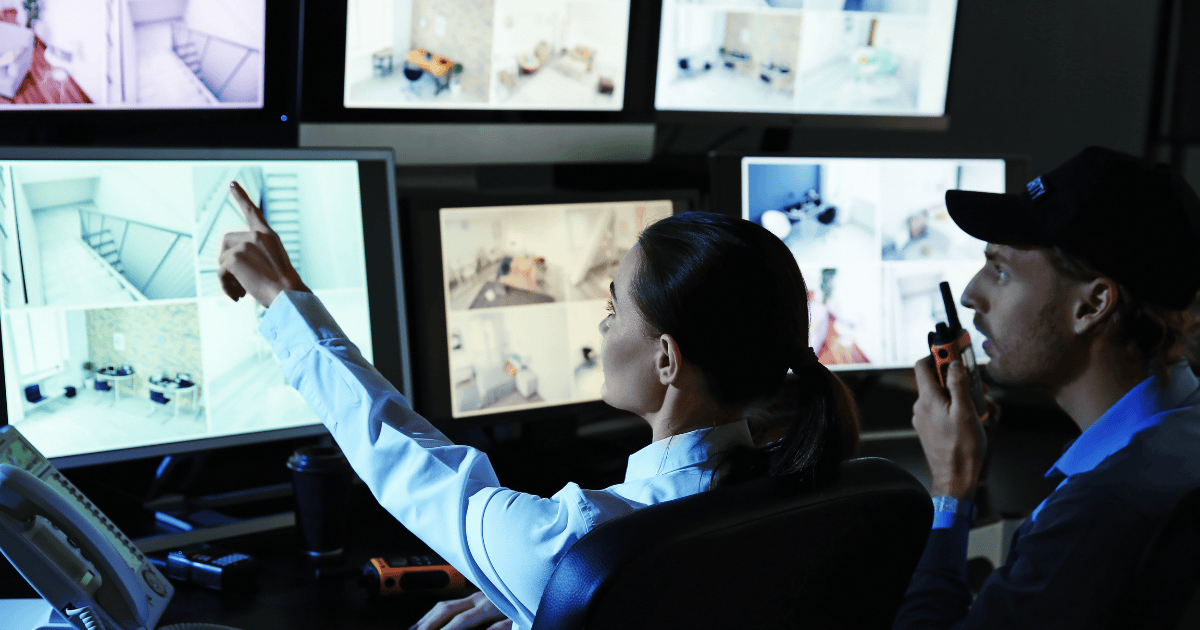 Video surveillance monitoring system for businesses