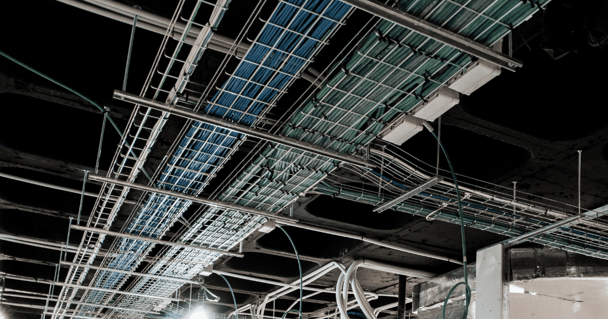 Commercial structured cabling installation