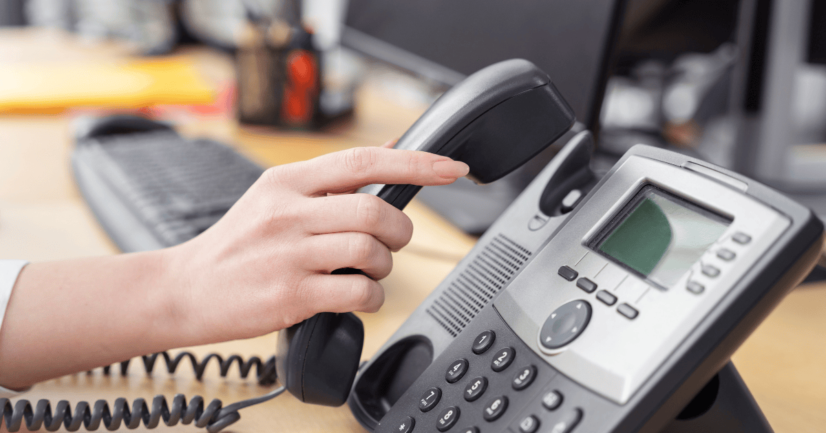 Business phone system for commercial office communication