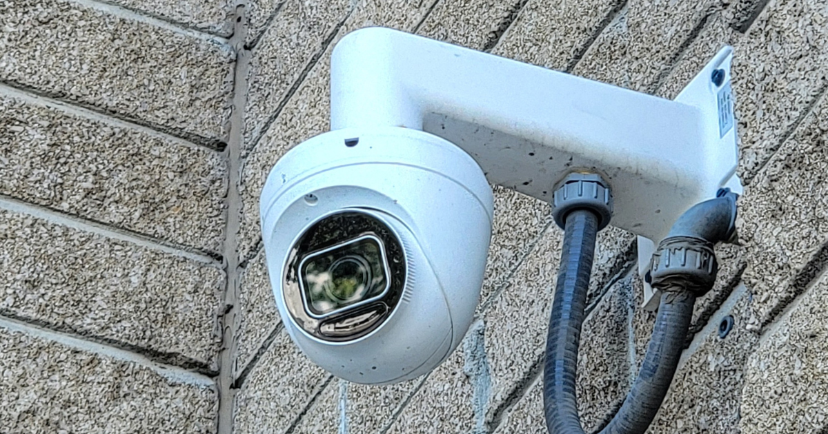 Commercial security camera installation